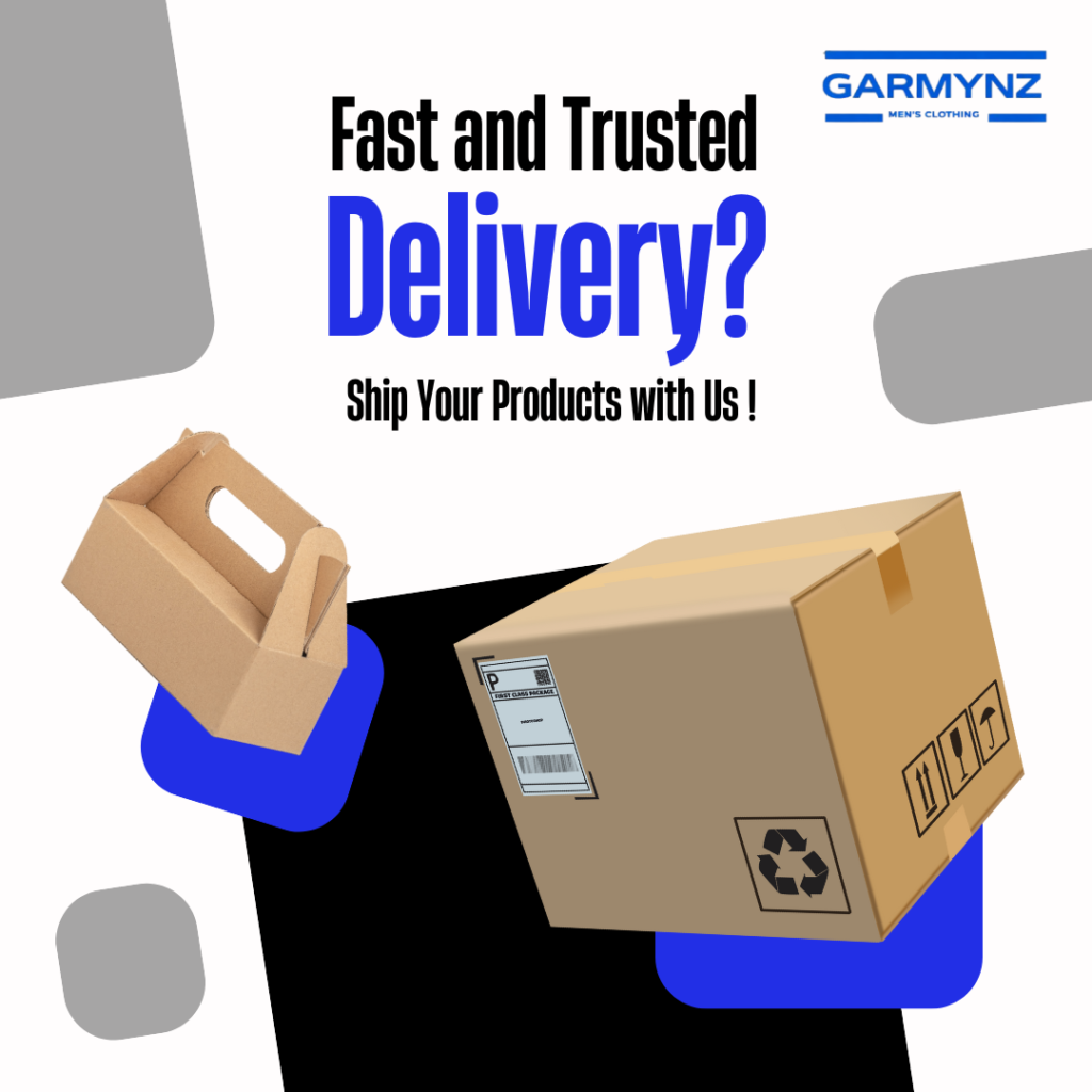 white black blue modern delivery service instagram post